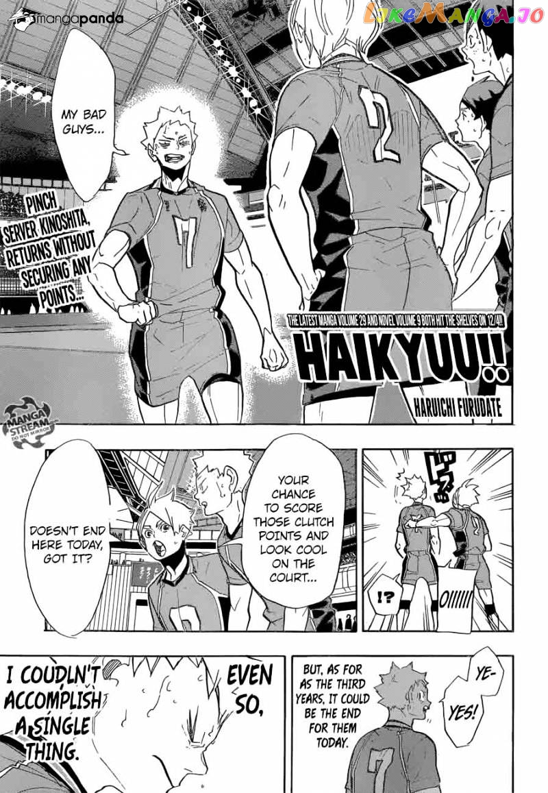 Haikyuu!!, Chapter 278 image 01